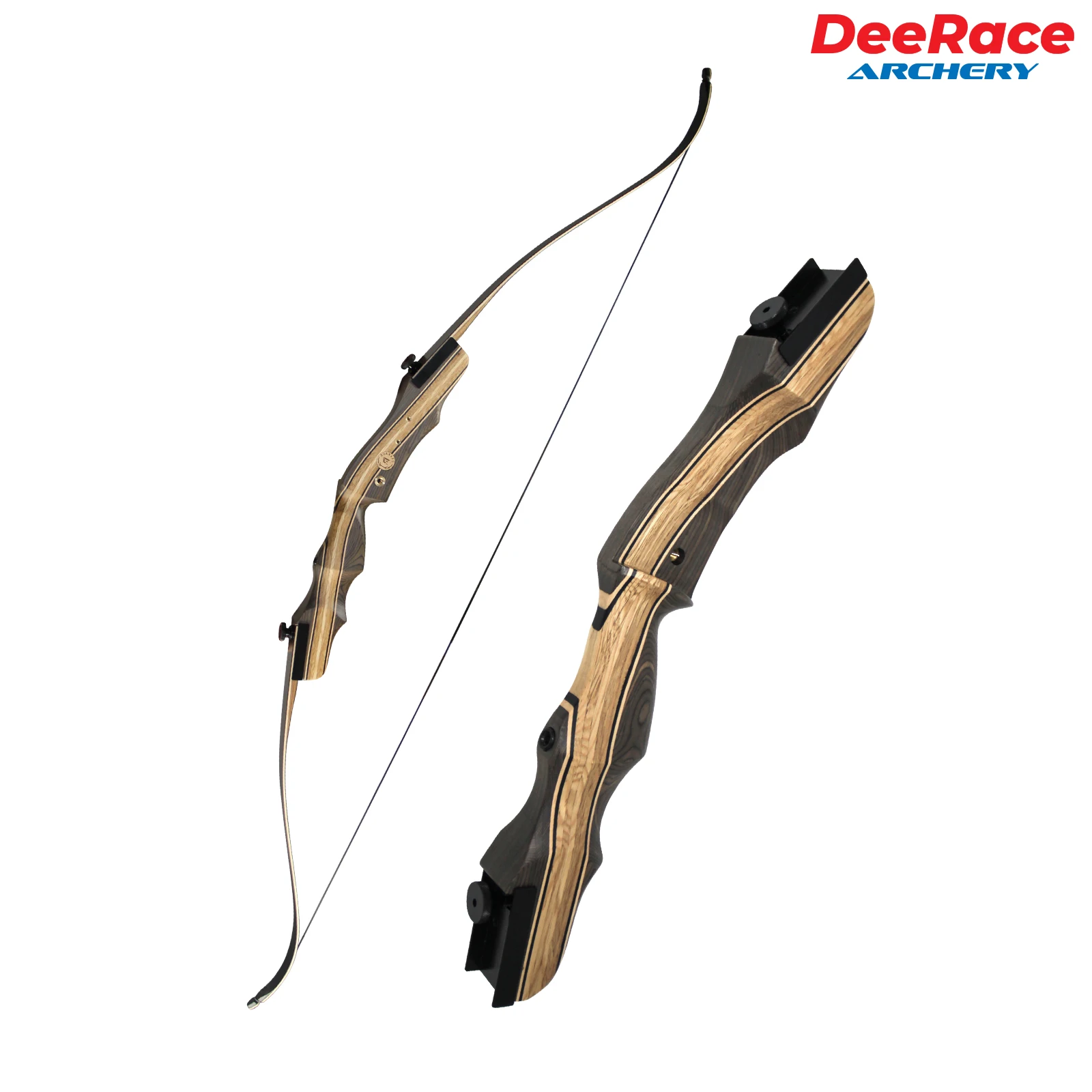 Hunting Traditional Take Down Recurve Bow Wooden Riser Wood Handle Sage Design 20 Inches Right Hand Left Hand