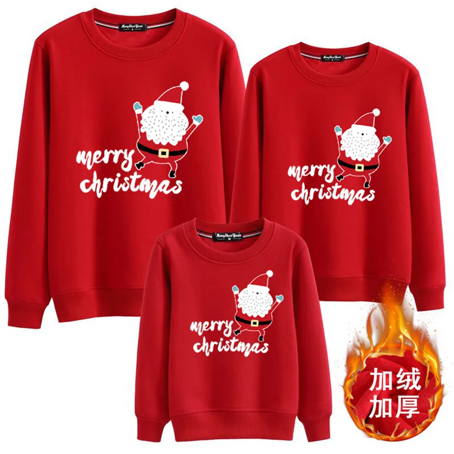 

Dabbing Santa Claus Merry Christmas Family Matching Clothes Mother Father Daughter Son Kid Baby warm T-shirt Christmas Gift