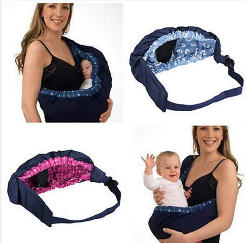 

Infant Newborn Adjustable Baby Carrier Ergonomic One Shoulder Cotton Sling Wrap Rider Backpack Feeding Bags Pouch Ring