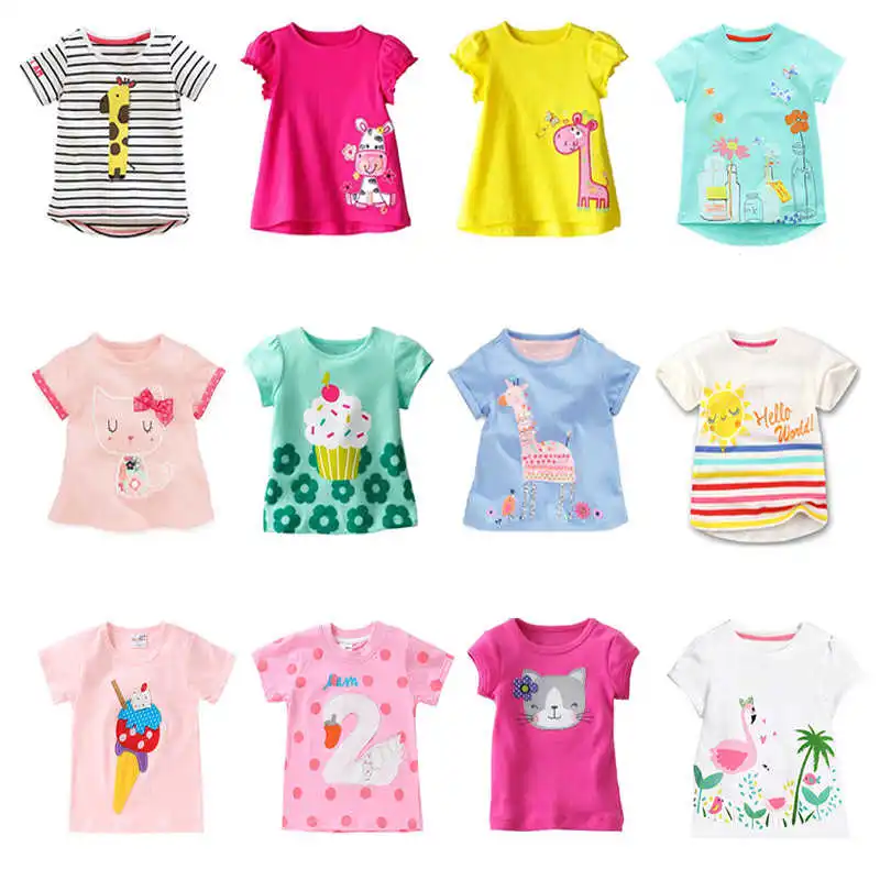 

Camisetas de algodón para bebé, playera para niño y niña, tops para niño pequeño, ropa para niño, ropa de dibujos animados, moda