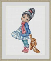 Beautiful girl 5 Рукоделие 14CT 16CT 18CT вышивка крестиком, сделай сам счет вышивки крестом, набор вышивки, красивая девушка - Цвет: Beautiful girl 5