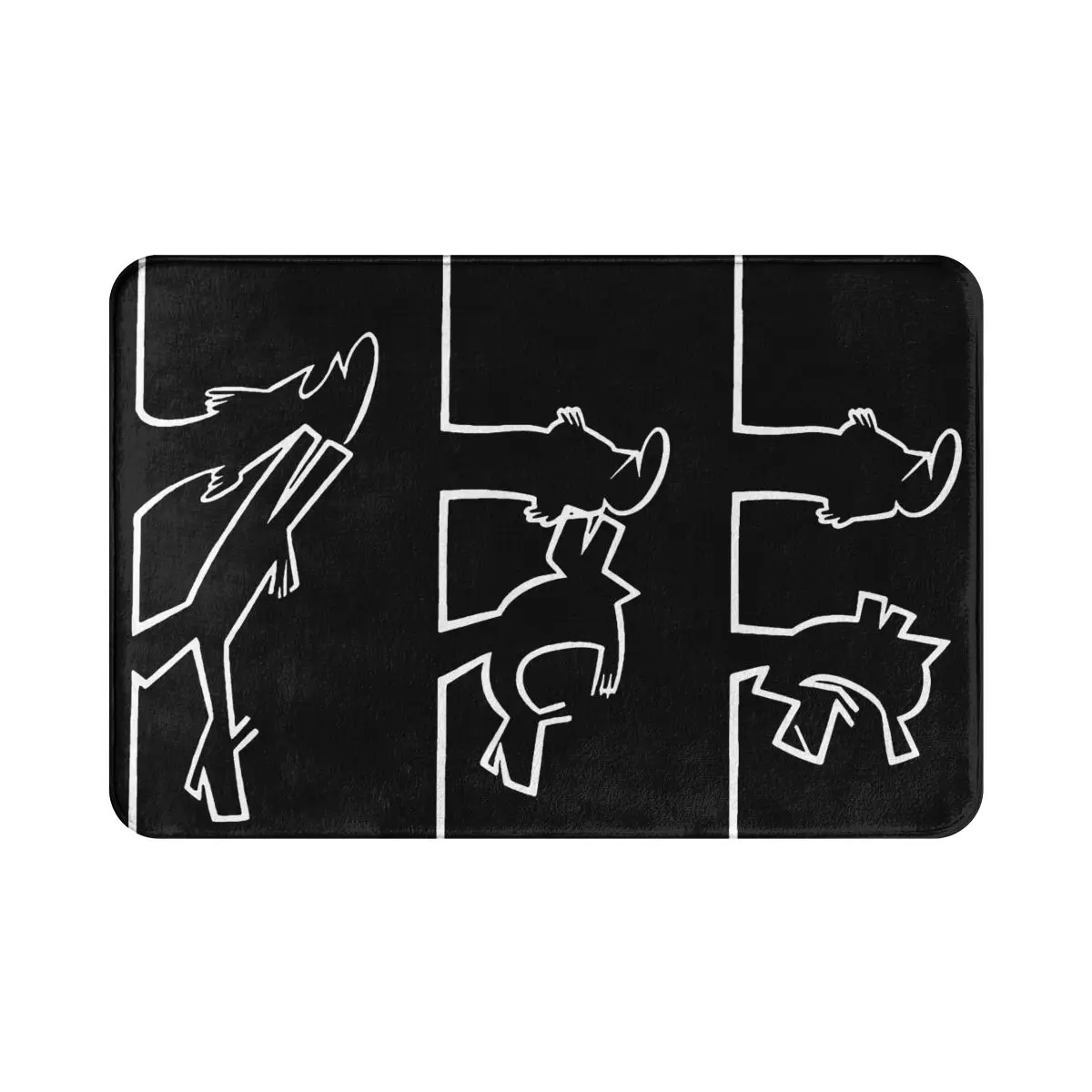 

La Linea The Line Osvaldo TV Bath Mat Horse Doormat Living Room Carpet Balcony Rug Home Decoration