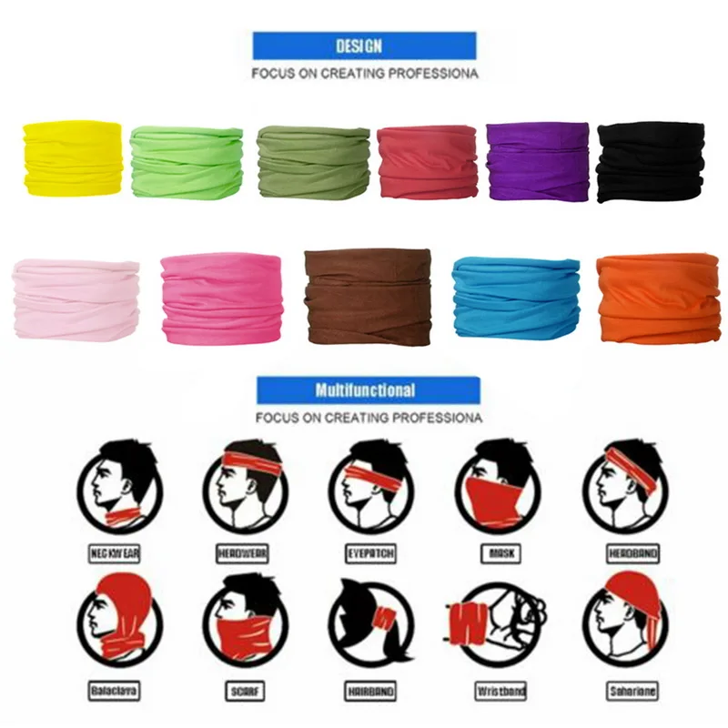 2020 для женщин мужчин Спорт на открытом воздухе шарф бандана головные уборы