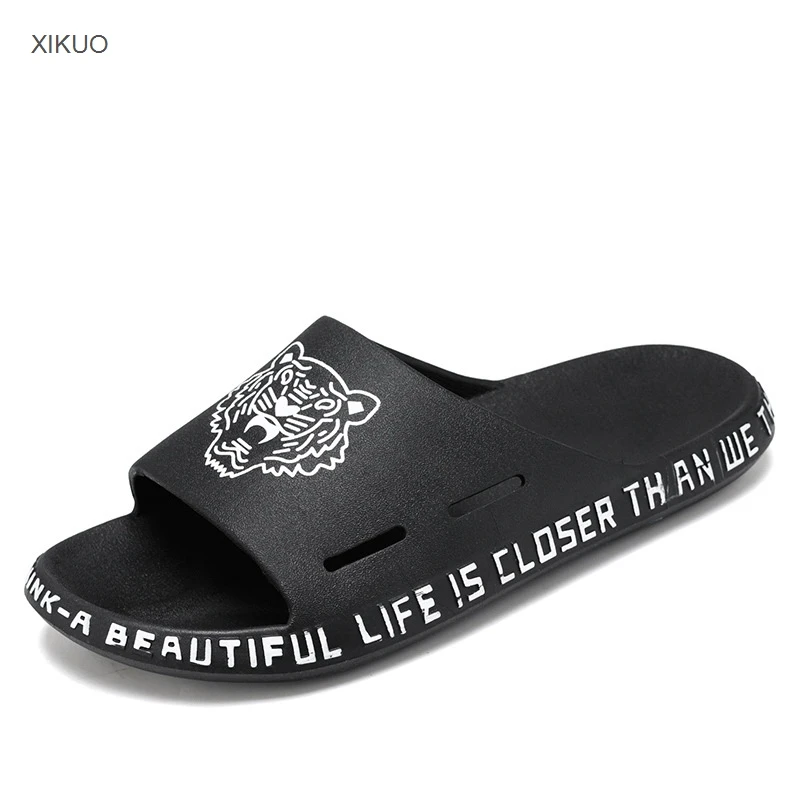 

Summer new slippers men's fashion bathroom sports PVC injection men's slippers
