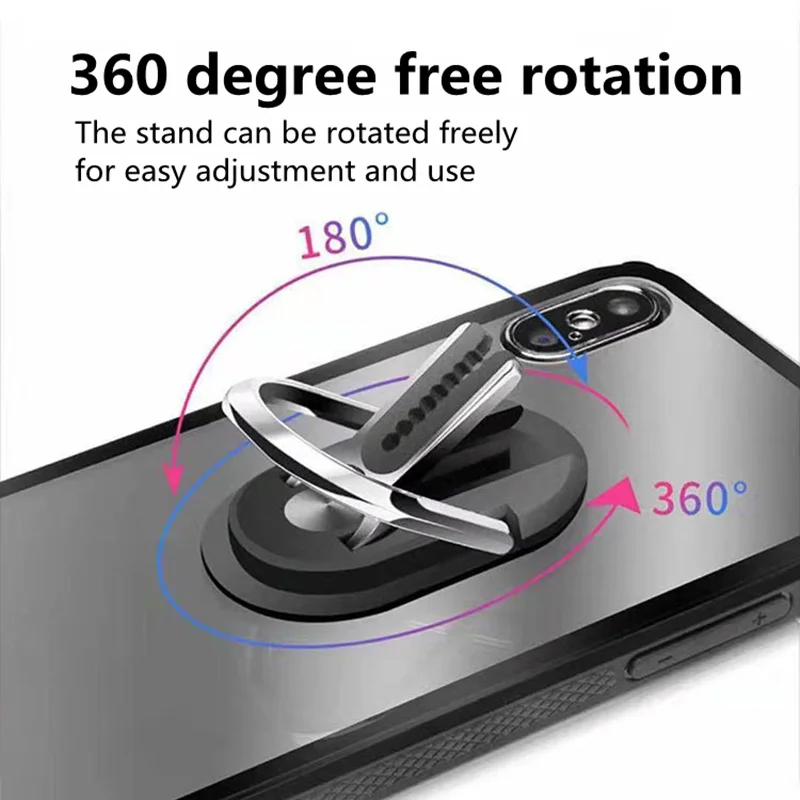 

2 In 1 Multi Universal Mobile Phone Accessories Bracket Holder Rotation Finger Ring Car Air Vent Mount Stand for iPhone Android