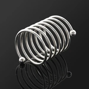 Metal Penis Ring Sex Toys For Men Delay Ejaculation Glans Stimulator Locked Sperm Heavy Cock Ring Stainless Steel With Bead