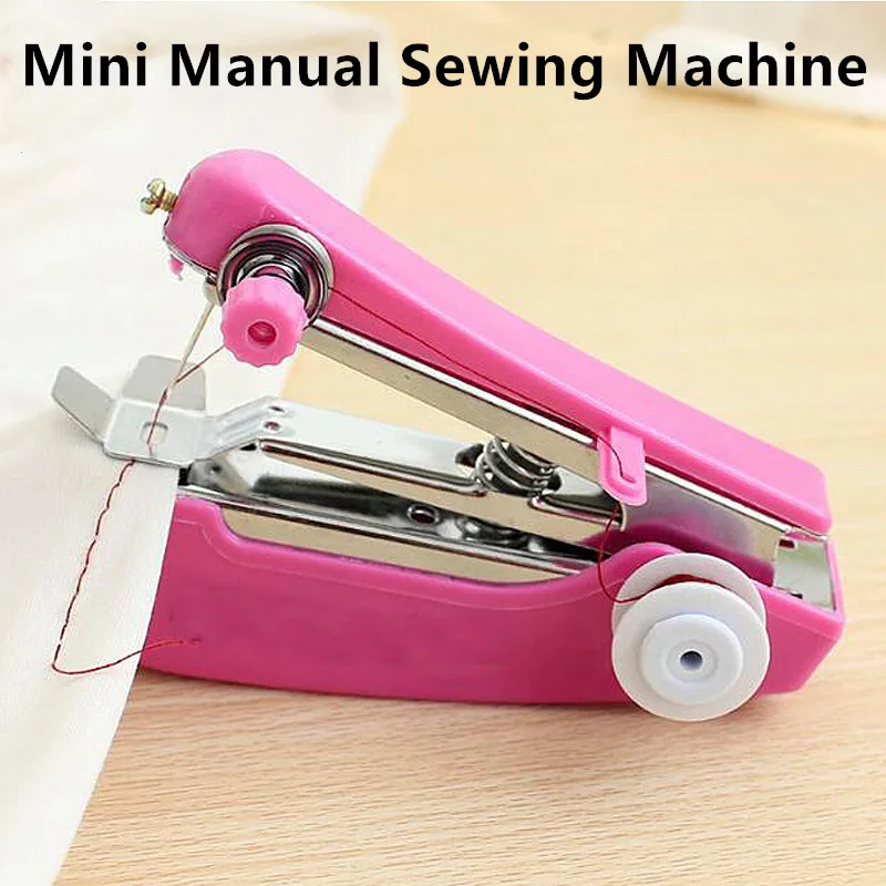 1PC Portable Mini Manual Sewing Machine New Household Cloth Fabric Handy Needlework Tools Simple Operation | Дом и сад