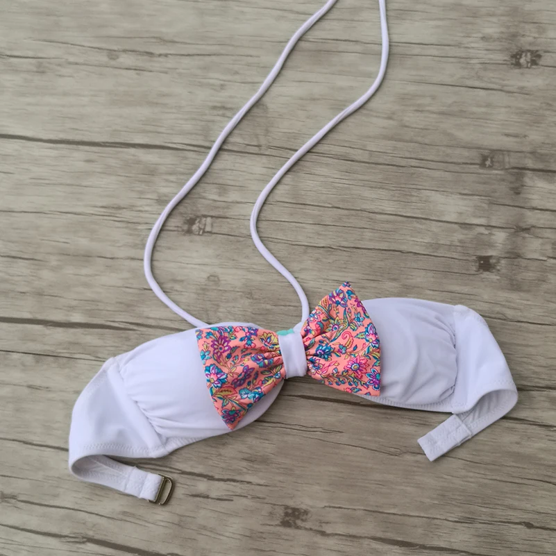 Новые топы бикини с бантом дизайнерское для девушек женские купальники пляжная