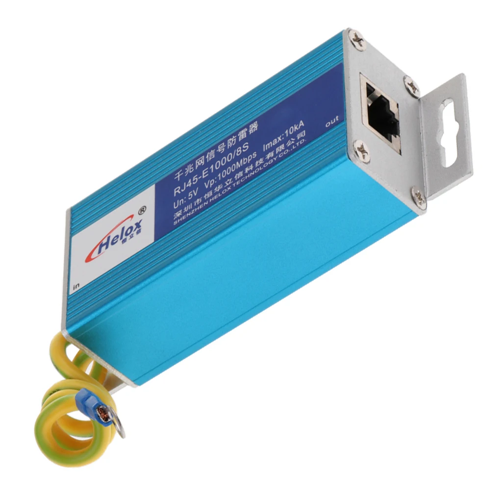 Ethernet Lan 1000 Мбит/с RJ 45 Защита от перенапряжения для защиты грома и молнии|Сенсорный