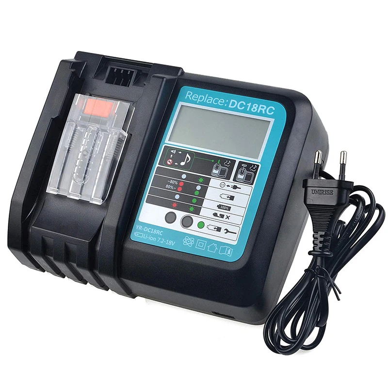 Зарядное устройство для литий-ионных аккумуляторов 3 А Makita 14 4-18 в DC18RC DC18RA с