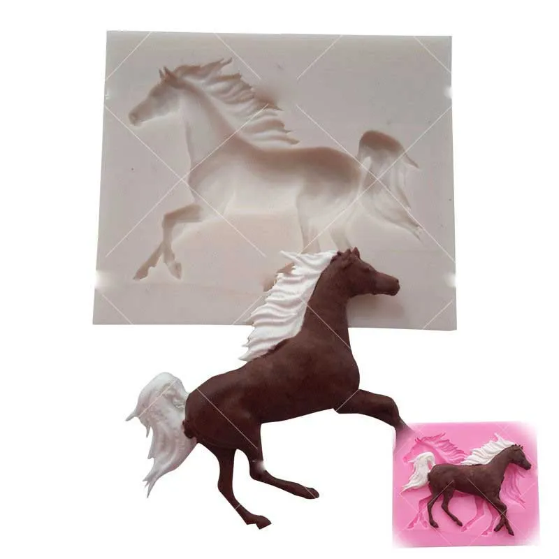 

Cake Mould Decorating Chocolate Silicone Baking Mold Fondant Horse Sugarcraft Silicone mold