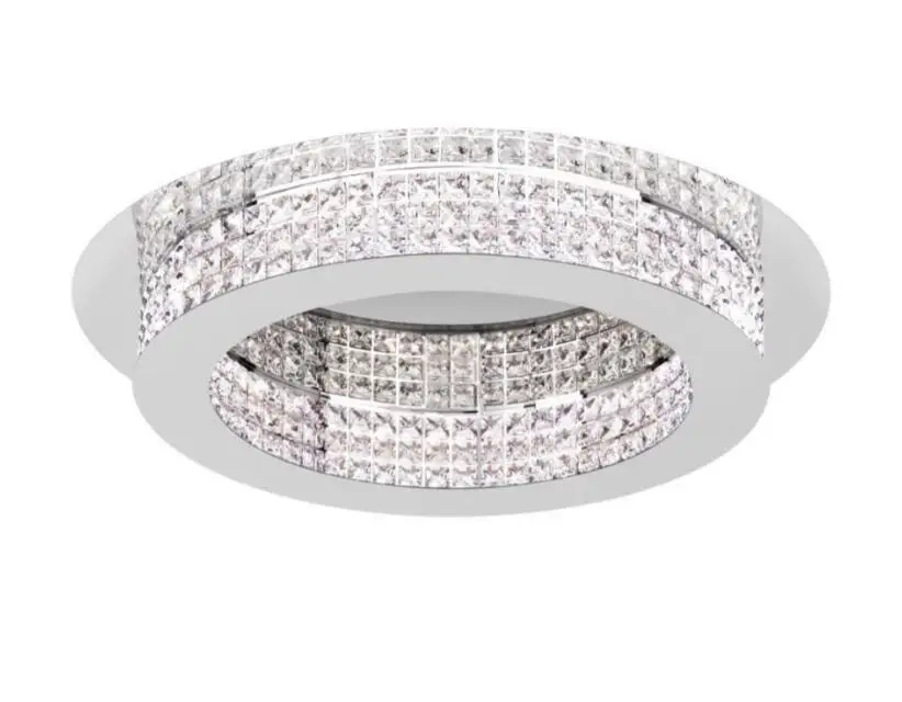 Креативная индивидуальная Хрустальная потолочная лампа круглая для спальни