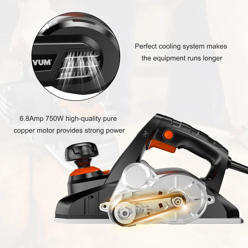 LOMVUM 750 Вт деревянный строгальный станок для плотника Электрический резки