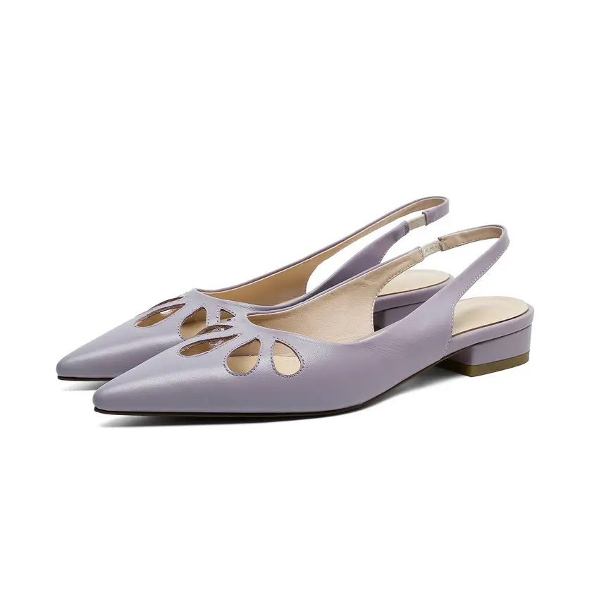 

ESVEVA 2021 Women Pumps Shoes Fashion Women Shoes Pumps Fashion Solid Square Low Heels Slingback Buckle Pointed Toe Size 34-39