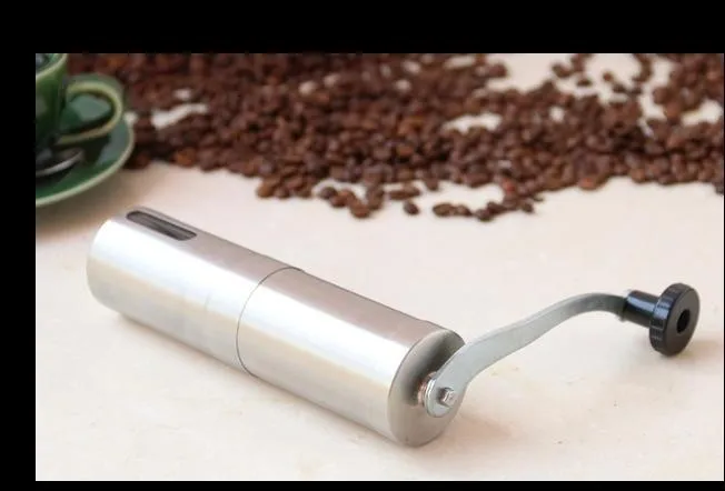 Ручной Кофе измельчитель ручной работы Кофе Bean Burr Нержавеющая сталь мельница кафе, шлифовальник стана Кофе шлифовальный станок