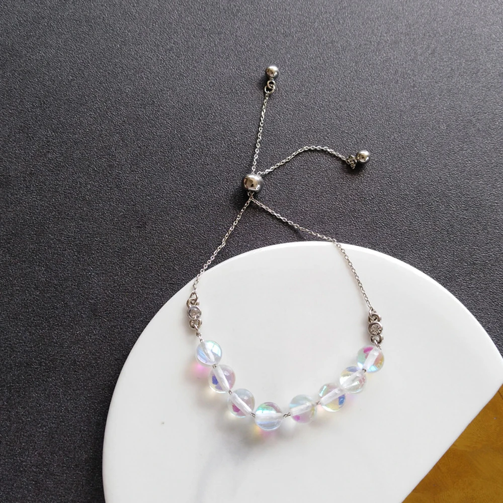 

Han Edition INS Style Fashion Creative Design Dazzle Colour Geometric Hand Catenary Female Elegant Jewelry Valentine's Day Gifts