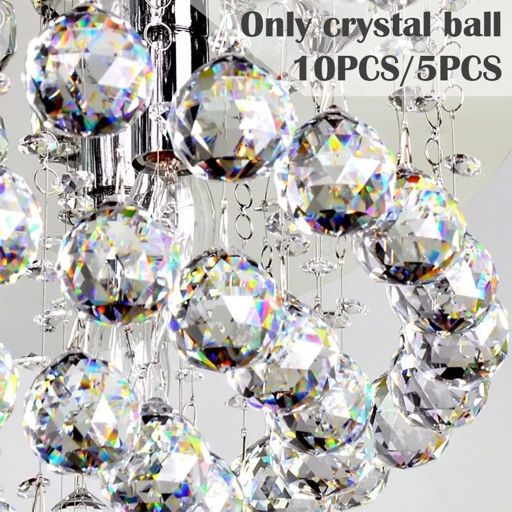 5 шт./10 шт. прозрачная 20 мм Призма хрустальная люстра висячая подвеска хрустальный