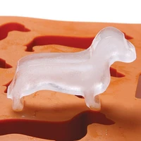bar dachshund thickening food grade kitchen utensils for candy making mold diy dog shaped ice cube tray silicone ice making1