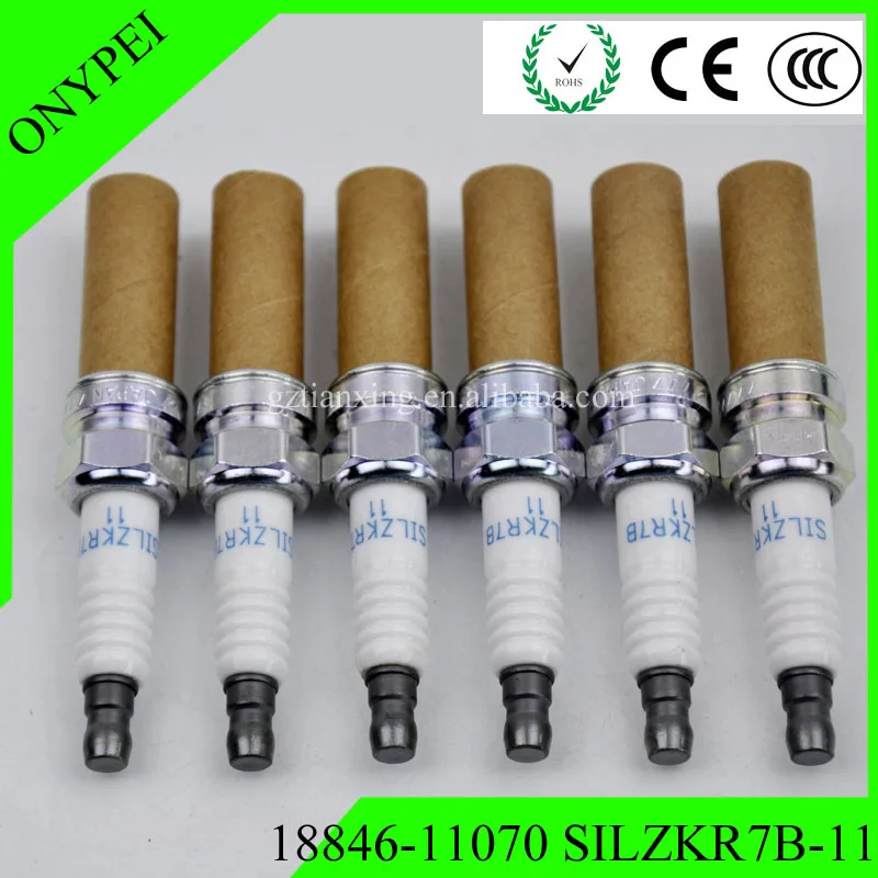 6 шт. свечи зажигания SILZKR7B11 18846 11070 SILZKR7B 11 иридиевая пробка 1884611070 для Hyundai 11070|plug|plug