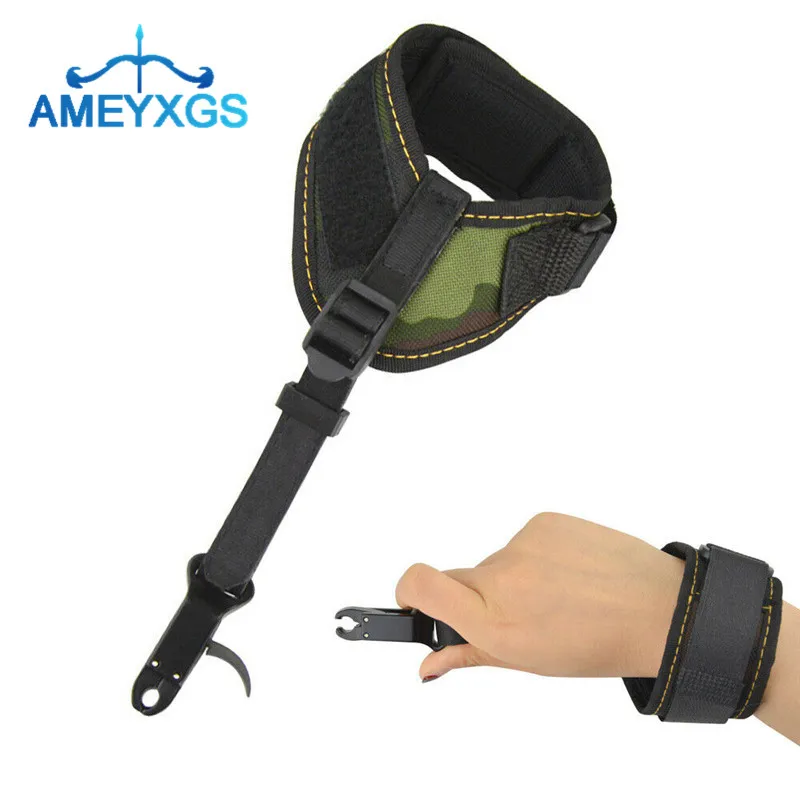 

1 шт., регулируемый ремешок для стрельбы из лука, регулируемый ремешок для запястья, прочный, легкий, для улицы, охоты, стрельбы, аксессуары дл...