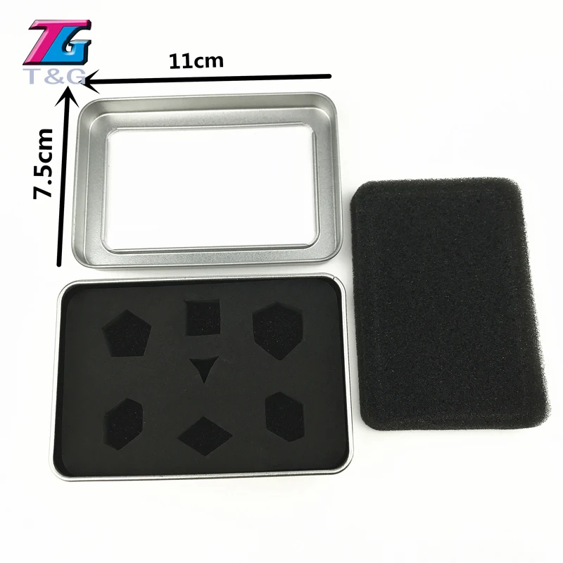 Горячие ослепительные новые творческие блестящие Dados металлические кости с