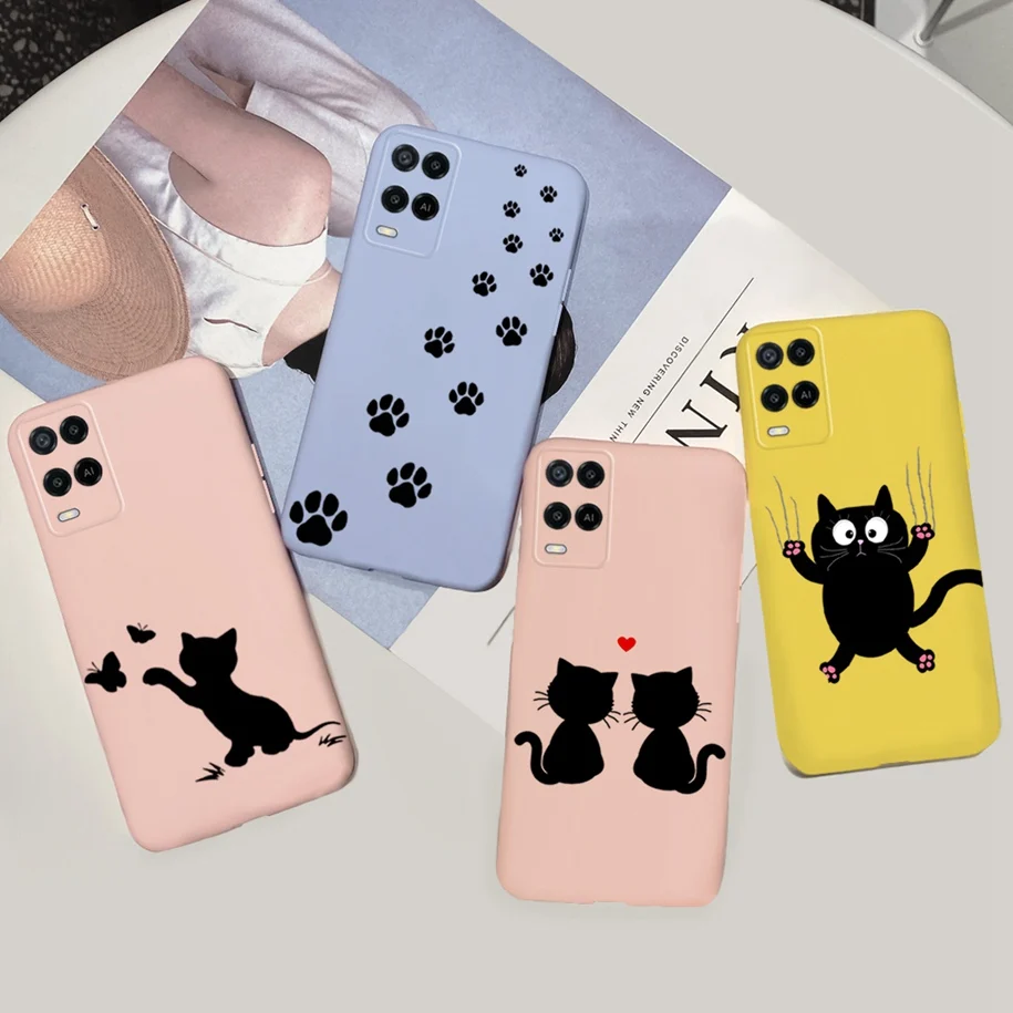 Высококачественный защитный чехол для OPPO A54 54 2021 силиконовый мобильного телефона