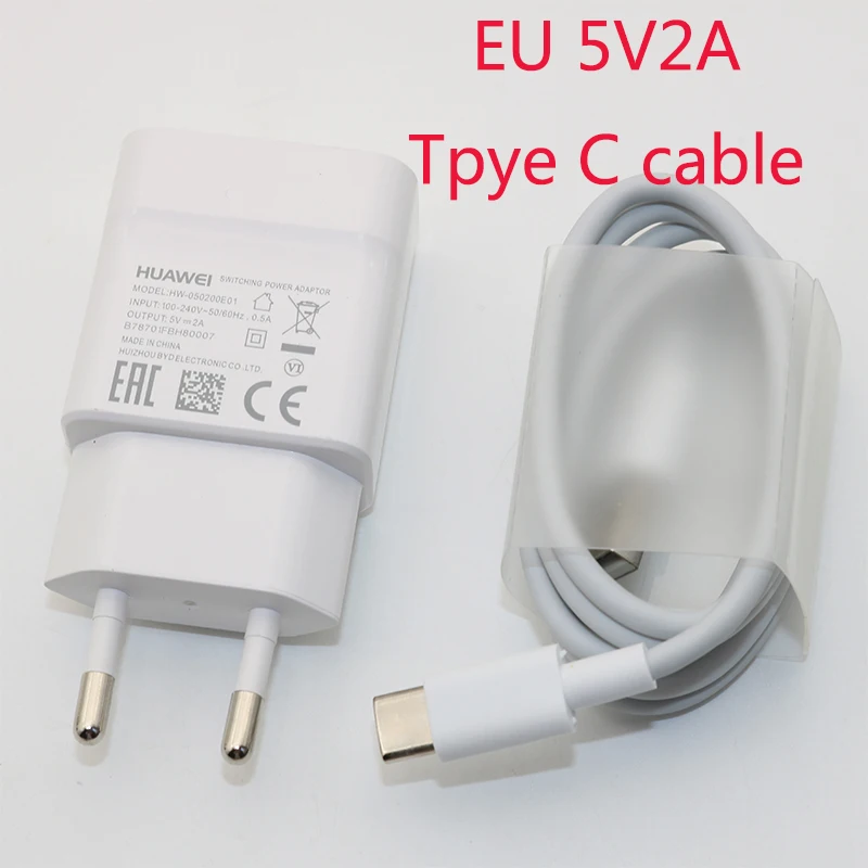 Зарядное устройство Huawei для Nova 3 3i 4 Honor 9 8X P7 P8 P9 P10 P20 Lite Mate 7 8 В 2 А QC 2.0 USB Type C быстрая