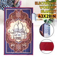 muslim electronic prayer carpet kids educational prayer mats interactive prayer mat quran speaker islamic blanket rug 110x70cm