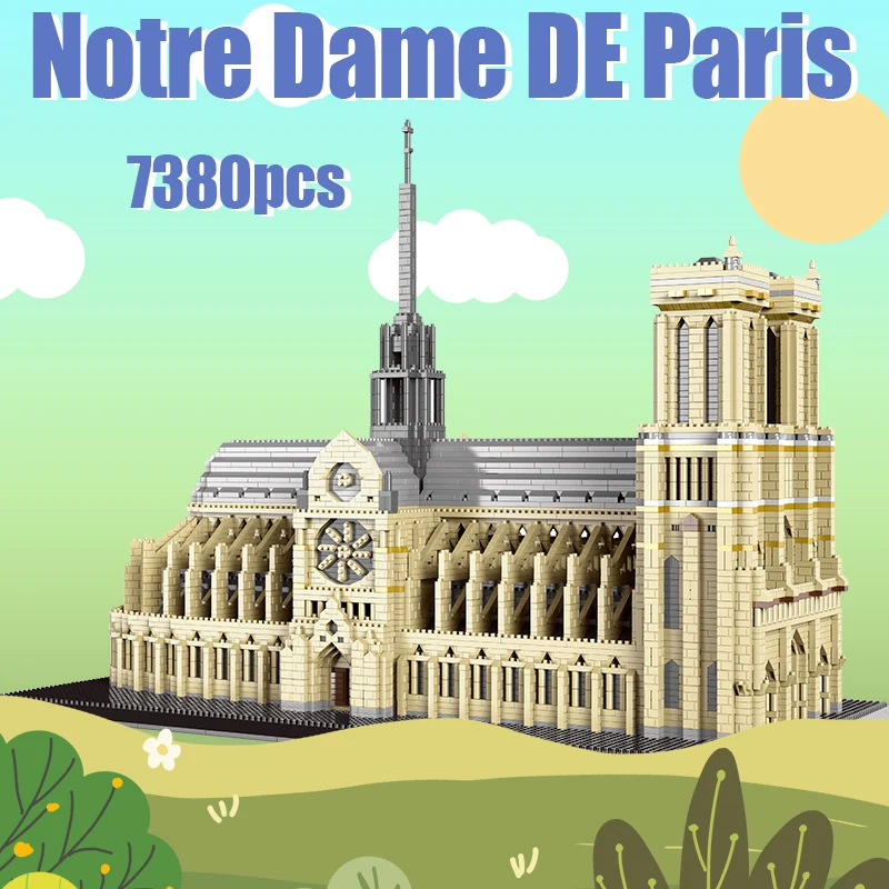 New City Diamond Mini Famous Architecture Notre Dame De Paris Blocks DIY Potala Palace Building Bricks Toys for Kids | Игрушки и хобби