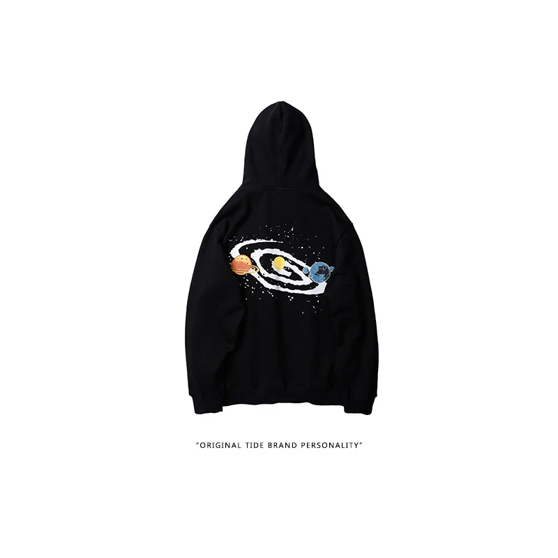 Вселенная футболка Теория большого взрыва с принтом пуловер начёсом толстовка