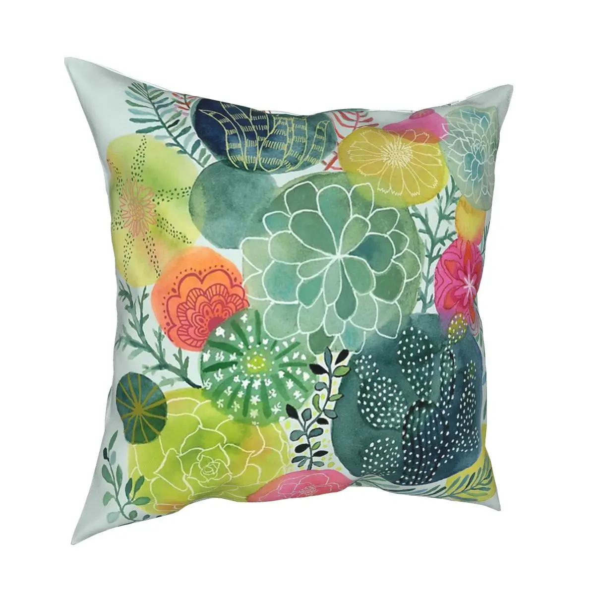 

Succulent Circles Cushions for Sofa Custom Pillowcase Decorative Throw Pillows Cover floor pillow for sofa home