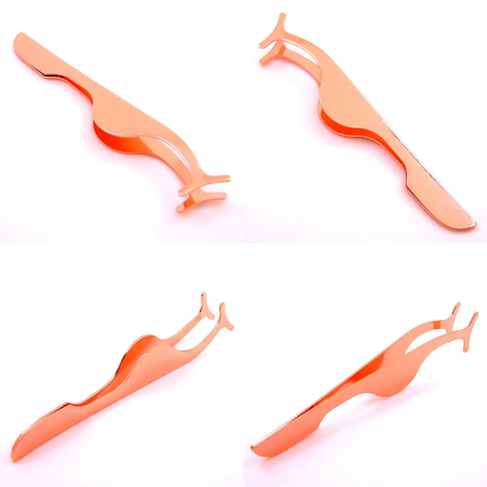 Fake Eyelash Tweezer False Eye Lash Applicator Extension Curler Nipper Auxiliary Clip Clamp Makeup Forceps Tools | Красота и здоровье