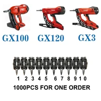 gx3 gx100 gx 120 gas nails for hand tools steel nails for cement board steel al alloy for home decoration use