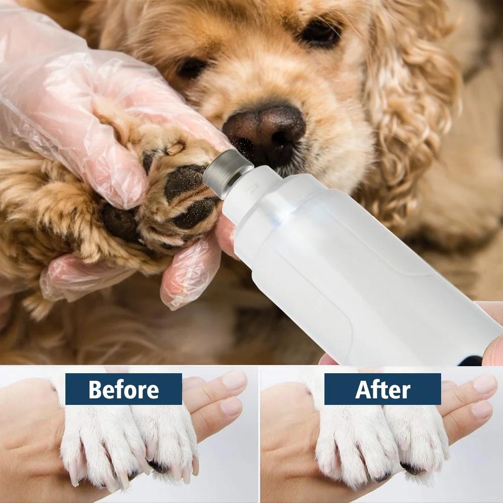 

Pet Nail Grinder Dog Cat Claw Nail Clippers Rechargeable USB Paws Nails Grooming Trimming Cutters Tools Low Noise Pets Supplies