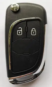 2 button Barkivon 2 3 4 5 Кнопка модифицированный Флип складной пульт дистанционного ключа автомобиля оболочка подходит для Chevrolet Lova Aveo Cruze чехол fob чехол - Цвет: 2 button