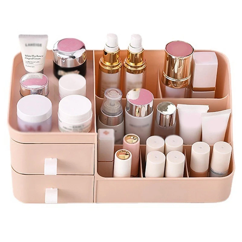 

1Pc Cosmetic Ladies Storage Box Convenient Makeup Drawer Organizer Sundries Desktop Jewelry Skin Care Products Storage Box
