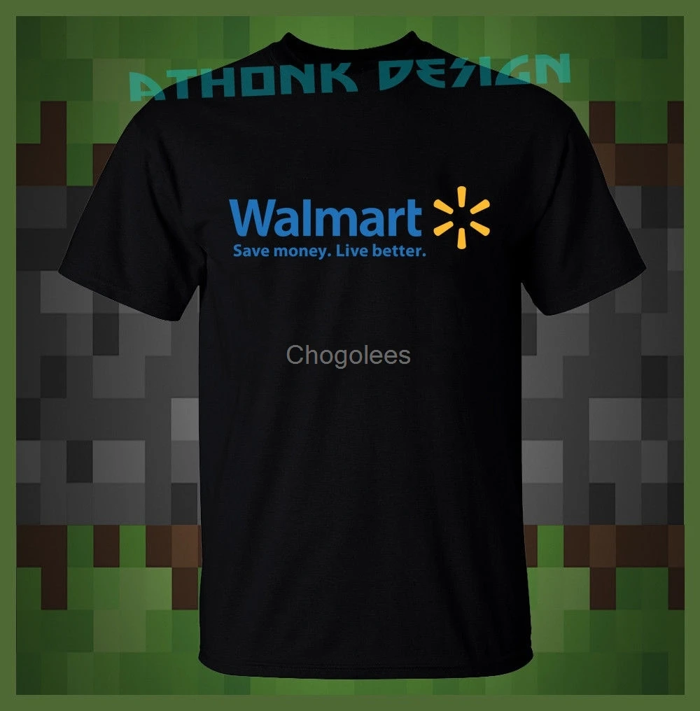 Новая мужская футболка Walmart с коротким рукавом повседневные топы |