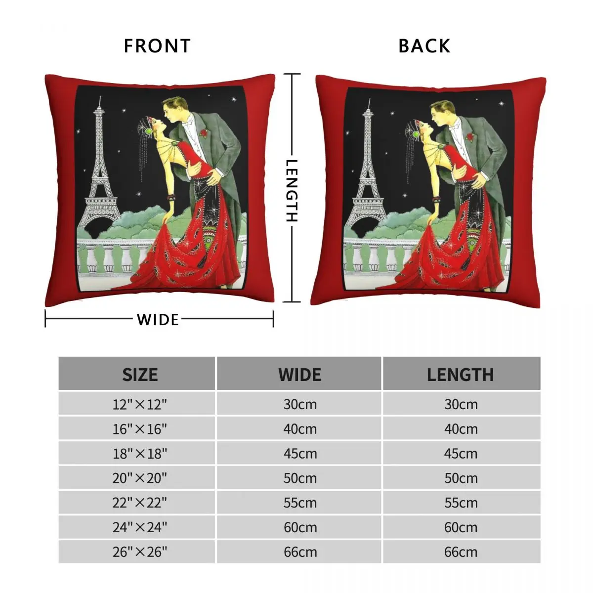 Flapper Vintage Dancing Square Pillowcase Polyester Linen Velvet Creative Zip Decorative Throw Pillow Case Bed Cushion Cover | Дом и сад