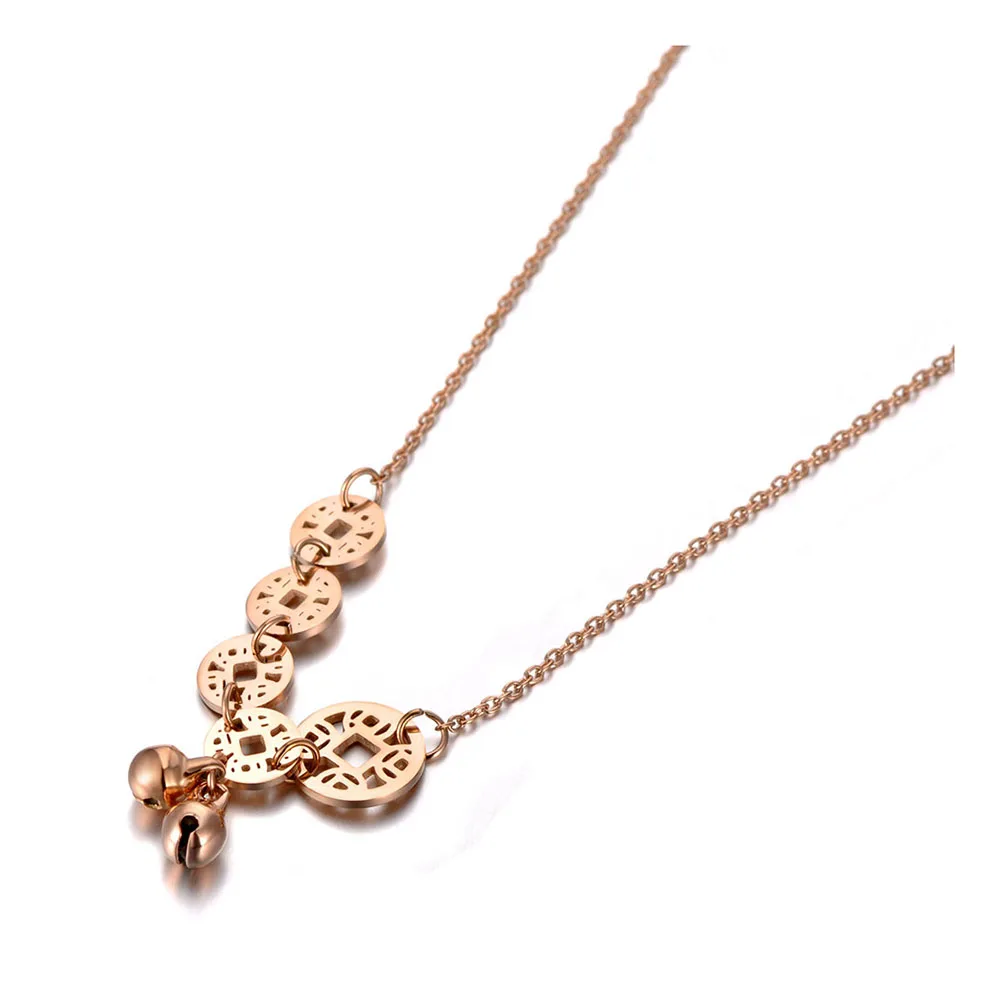 Lokaer нержавеющая сталь Китайский национальный стиль древние монеты &amp подвеска с