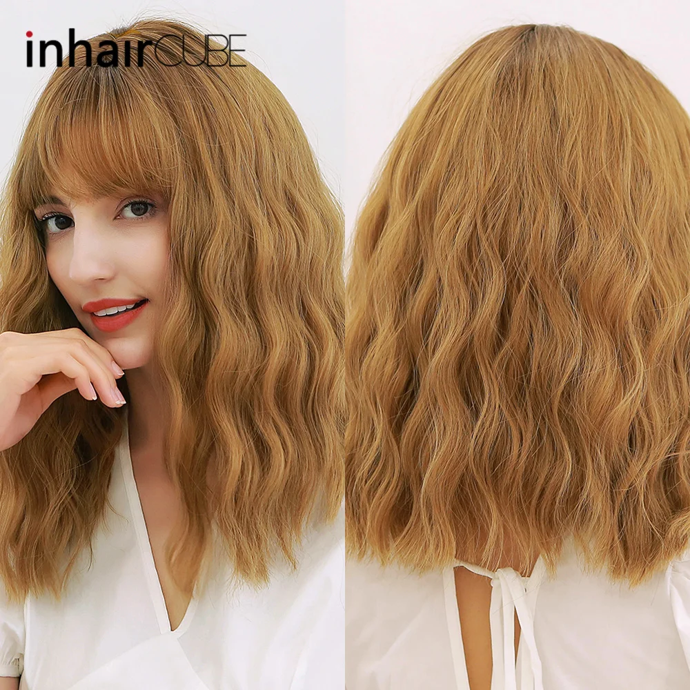 Женские синтетические парики INHAIR CUBE термостойкие длинные вьющиеся