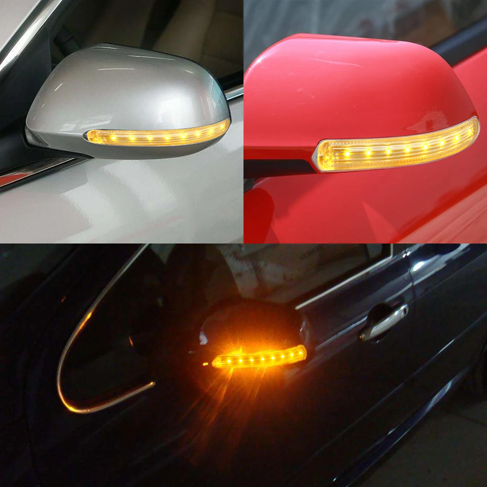 

FPC Turn Signal Light LED Car Light Source Auto Rearview Mirror Car-styling DC 12V Indicator Lamp Amber Yellow Soft 8 SMD 2PCS