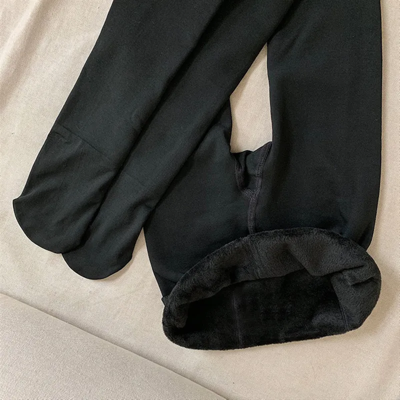 

POUNGDUDU 2021 Spring Women Leggings For Girl Sweatpants Woman Pants Velvet Tight Fitness Dance Streetwear Elastic High Waist