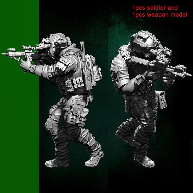 Морские котики США солдат белый модельный комплект Высококачественная