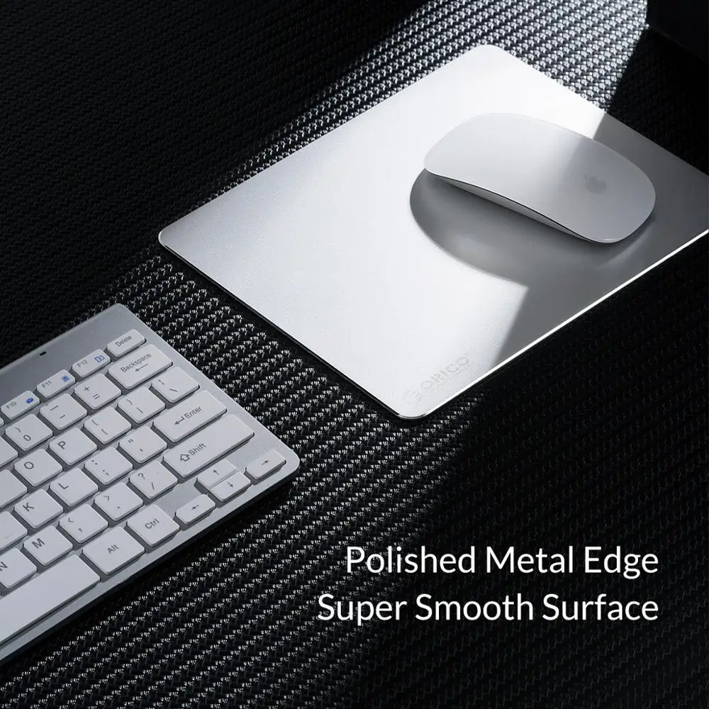 Металлический алюминиевый коврик для мыши ORICO Жесткий Гладкий тонкий