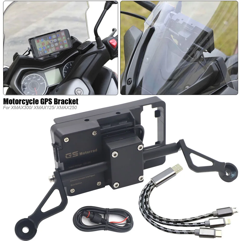 Новый кронштейн для крепления навигатора GPS смартфона адаптер держатель Yamaha XMAX300