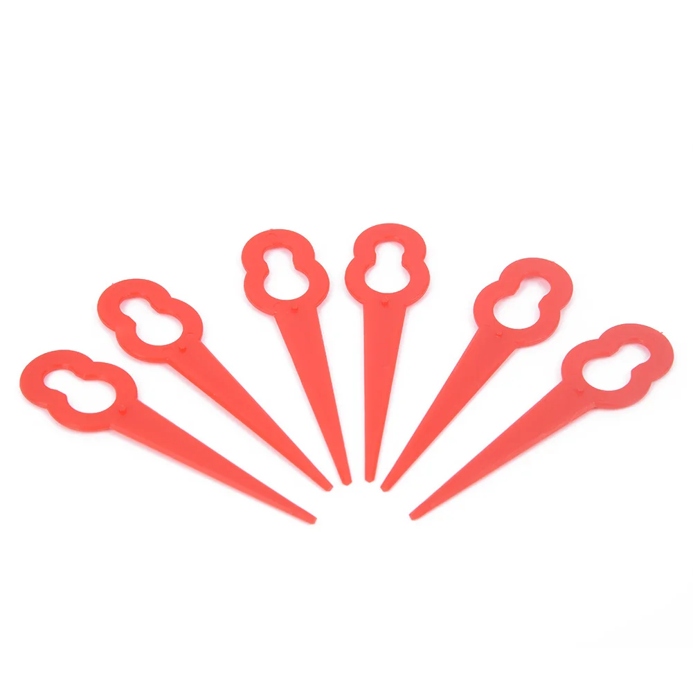 

40pcs/set Red Plastic Blades Cutter For Florabest Cordless Grass Trimmer Good Working Condition Garden Tool Accessories