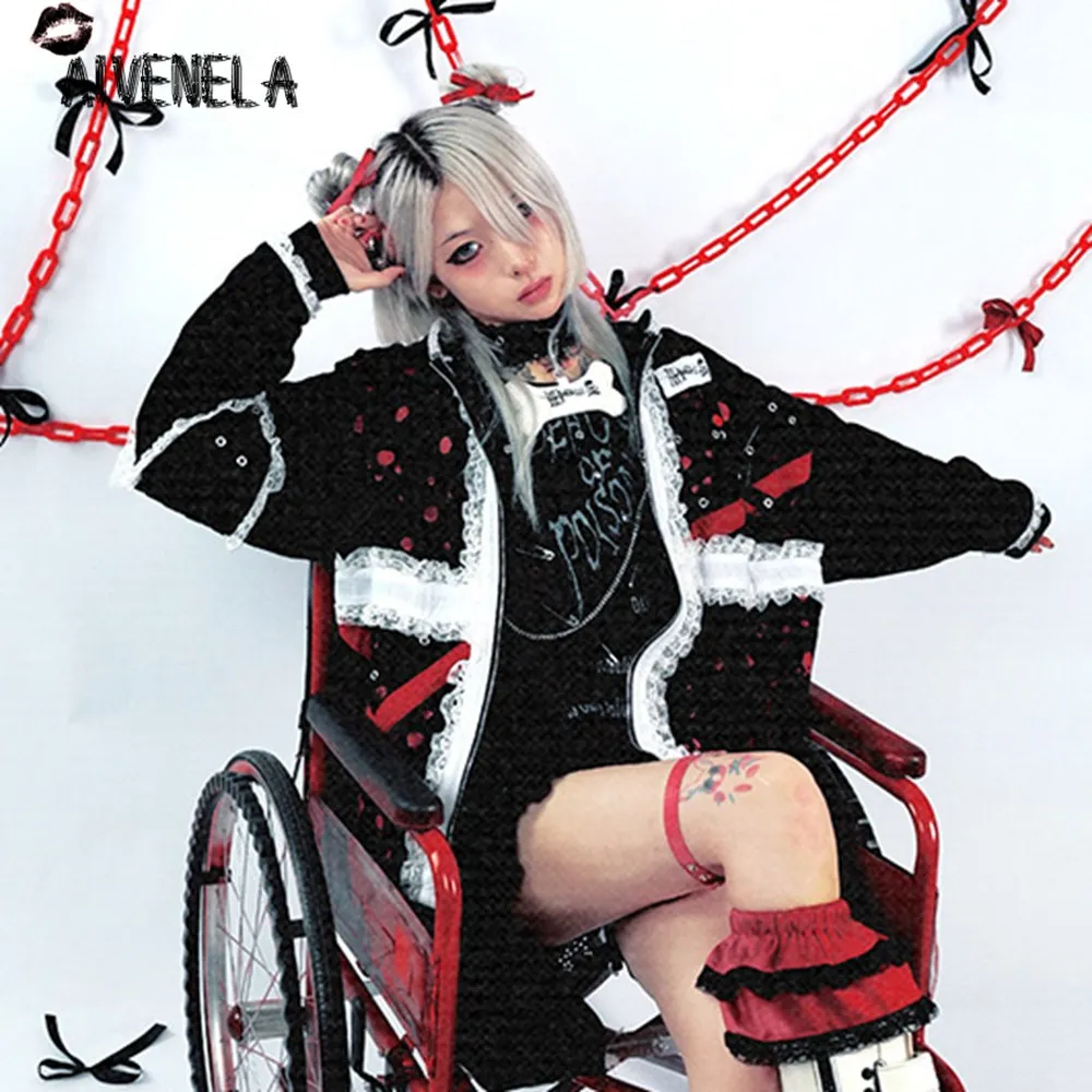 Женский бархатный свитшот с длинным рукавом в готическом стиле - купить по