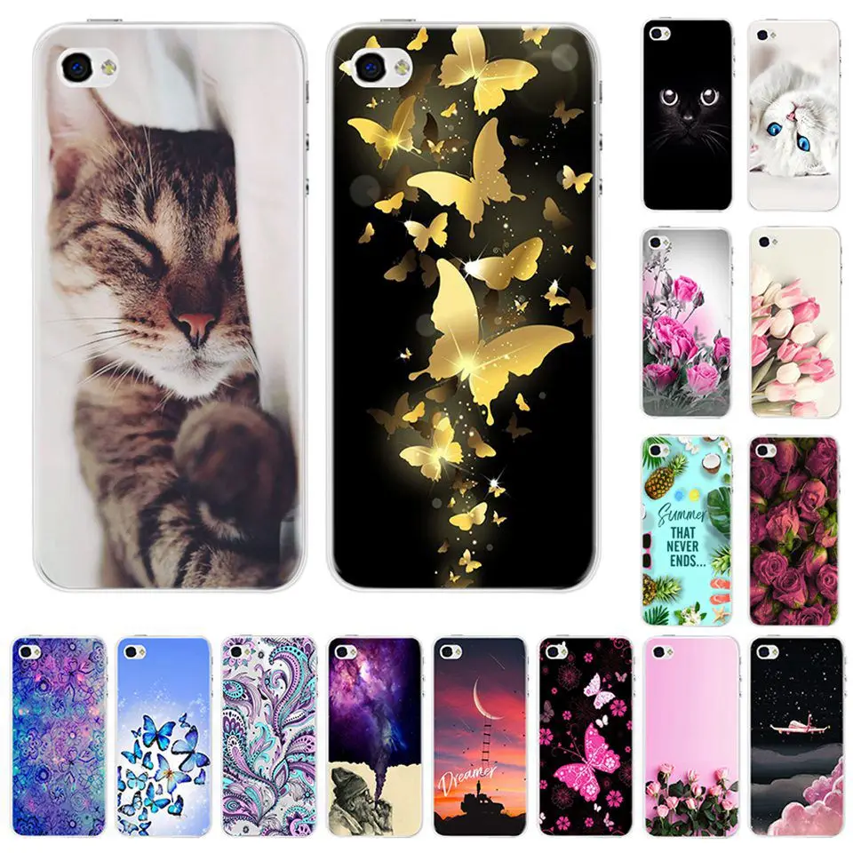 

Soft Silicone Phone Cases For iPhone 4 iPhone4 Soft TPU Back Cover For Coque Apple iphone 4s Apple4s Shockproof Bumper 3.5"