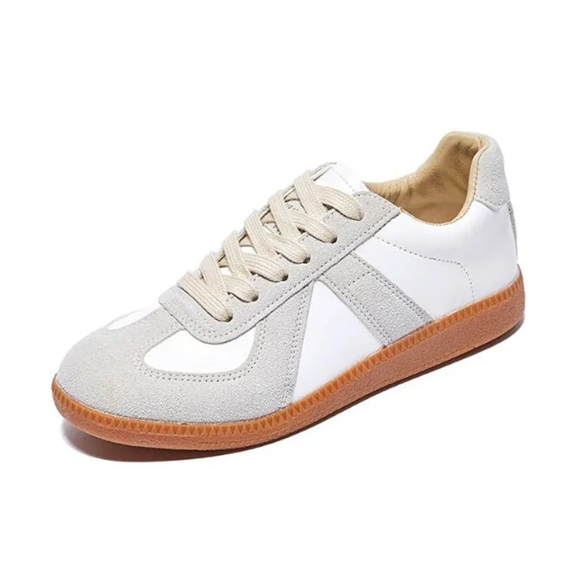 

New ladies sneakers fashion suede stitching breathable flat bottom non-slip lightweight comfortable couple casual shoes women