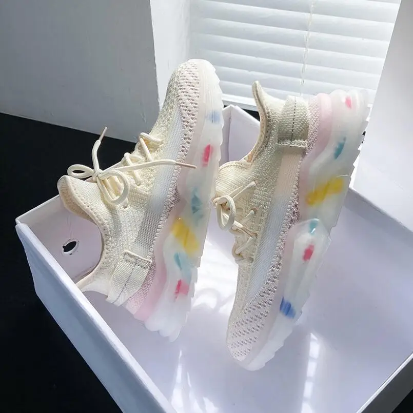 

New listing hot sale summer net Breathable women sports shoes running shoes DYZ-9012